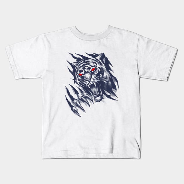 Tiger Kids T-Shirt by bohater13